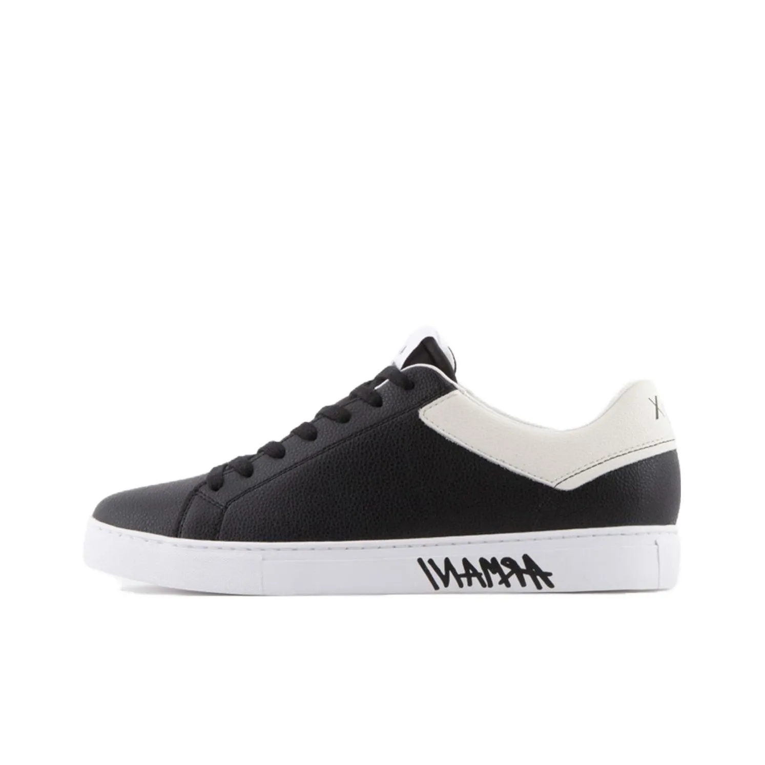 ARMANI EXCHANGE Low Top Skateboard Shoes Men's Black
