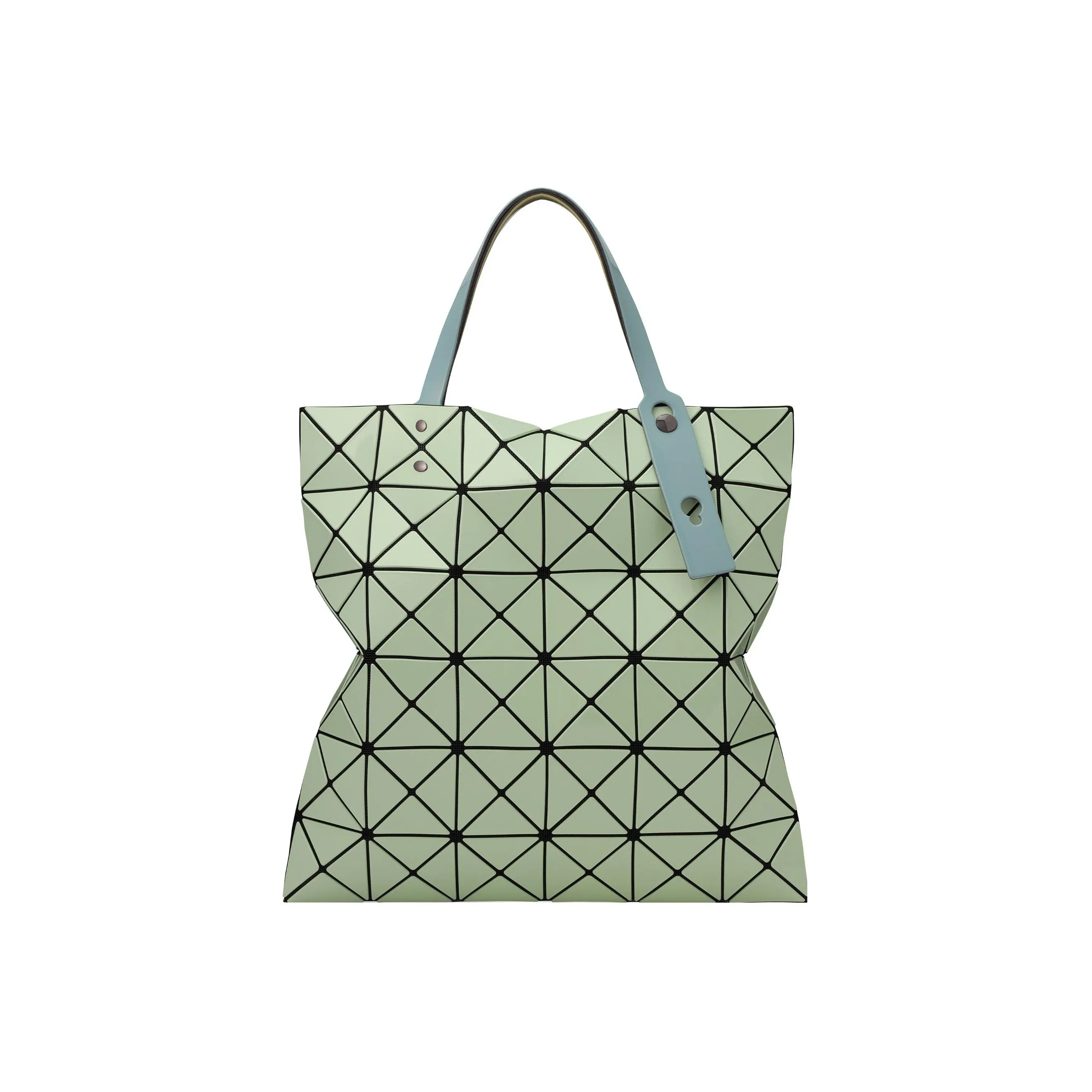 ISSEY MIYAKE Lucent Gloss Mi Vinyl Chloride Resin Totes Handbags Unisex Light Green & Blue Green