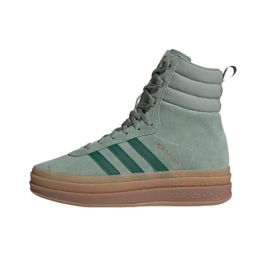 Adidas Gazelle Boot Silver Green Gum Women's