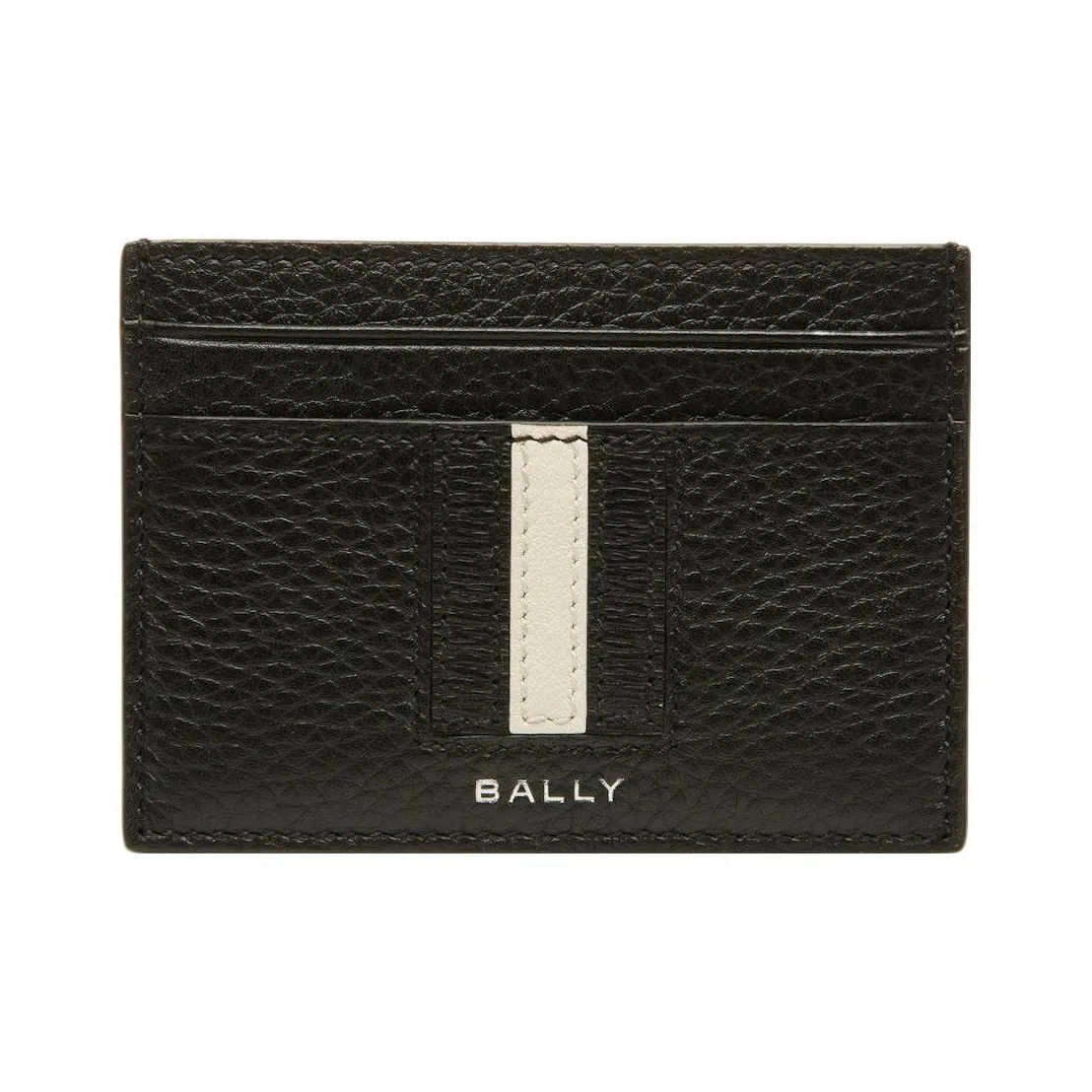 BALLY Кошелек из коровьей крупнозернистой кожи держатель для карт мужской черный