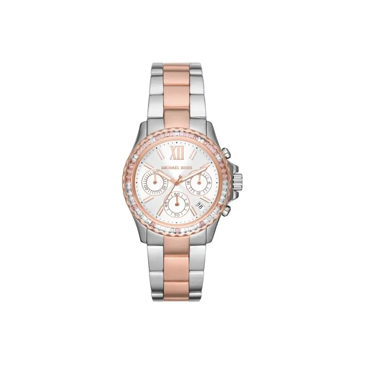 MICHAEL KORS Everest Collection Women's Watch Кварцевый механизм ремешок из нержавеющей стали 36 мм серебристый циферблат модель MK7214