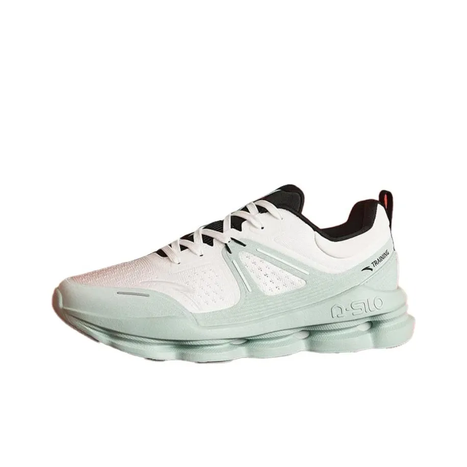 Anta Anti-Slip Wear-Resistant Low-Top Training Shoes Women's Recycled Gray Carbon Green Black