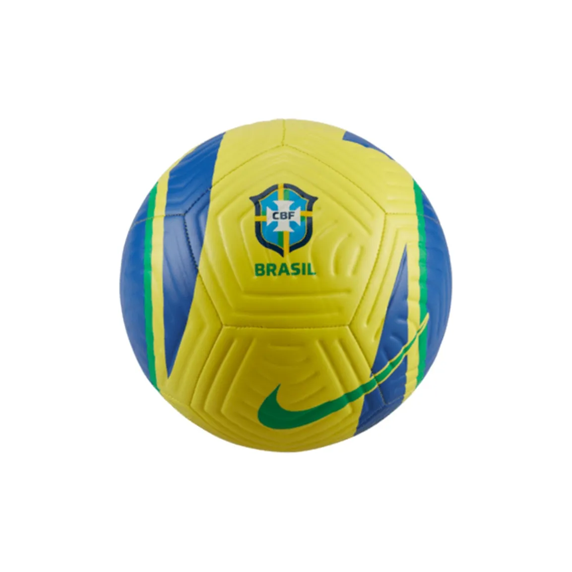 Nike 3 4 Size 5 Ball Soccer Rubber Unisex Dynamic Yellow/Parmal Blue/Green Spark
