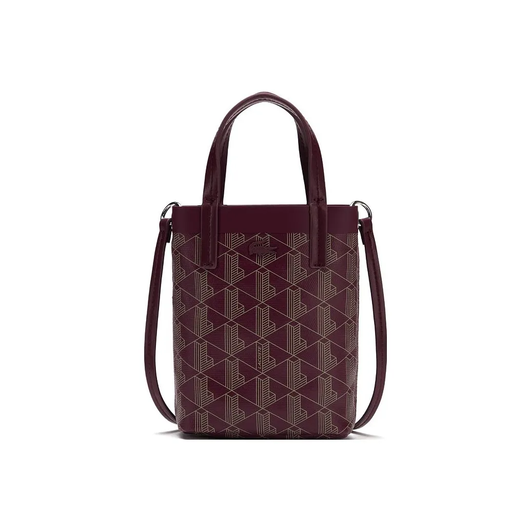 Сумка из ПВХ в сотрудничестве с LACOSTE сумка через плечо сумка через плечо маленькая женская темно-красный абрикос