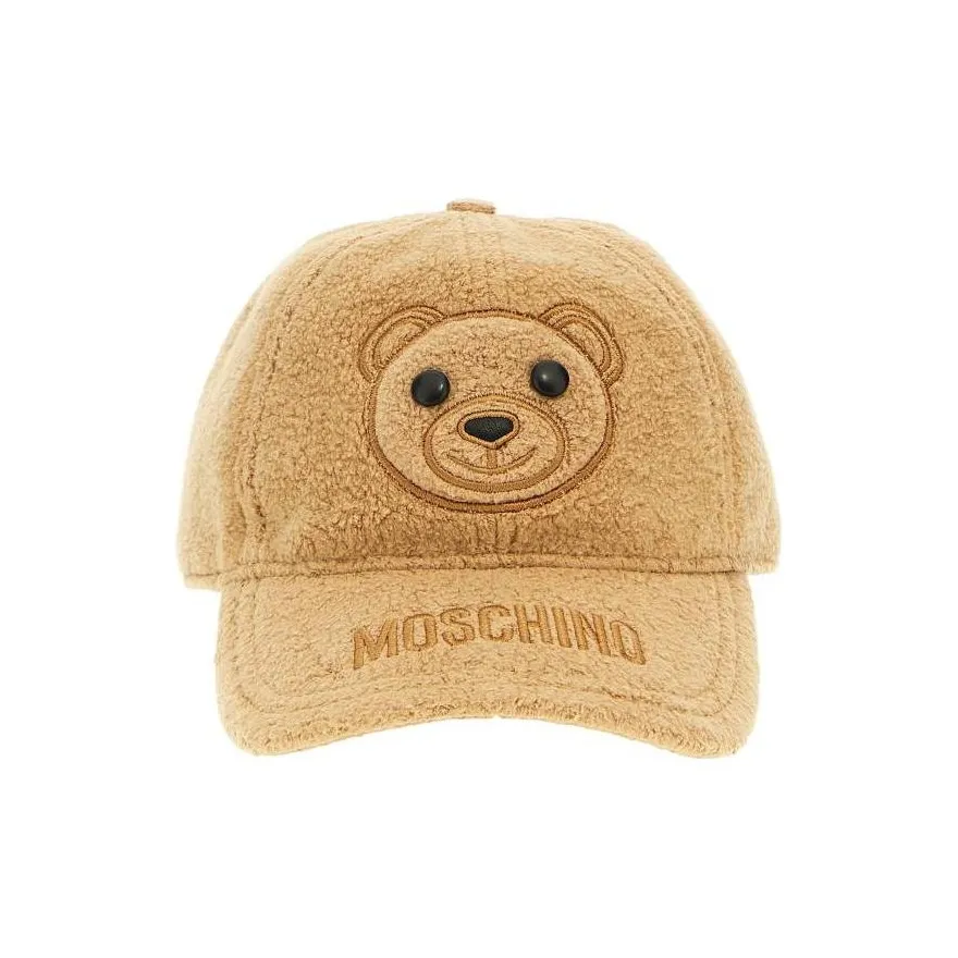 MOSCHINO Хлопковые кепки женские коричневый