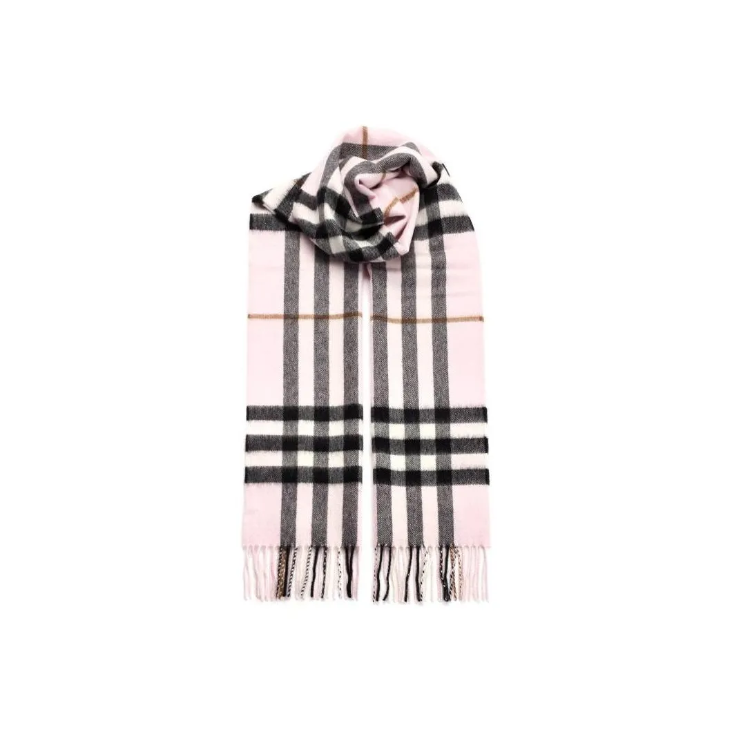 Burberry Checked Fringed Edge Scarf