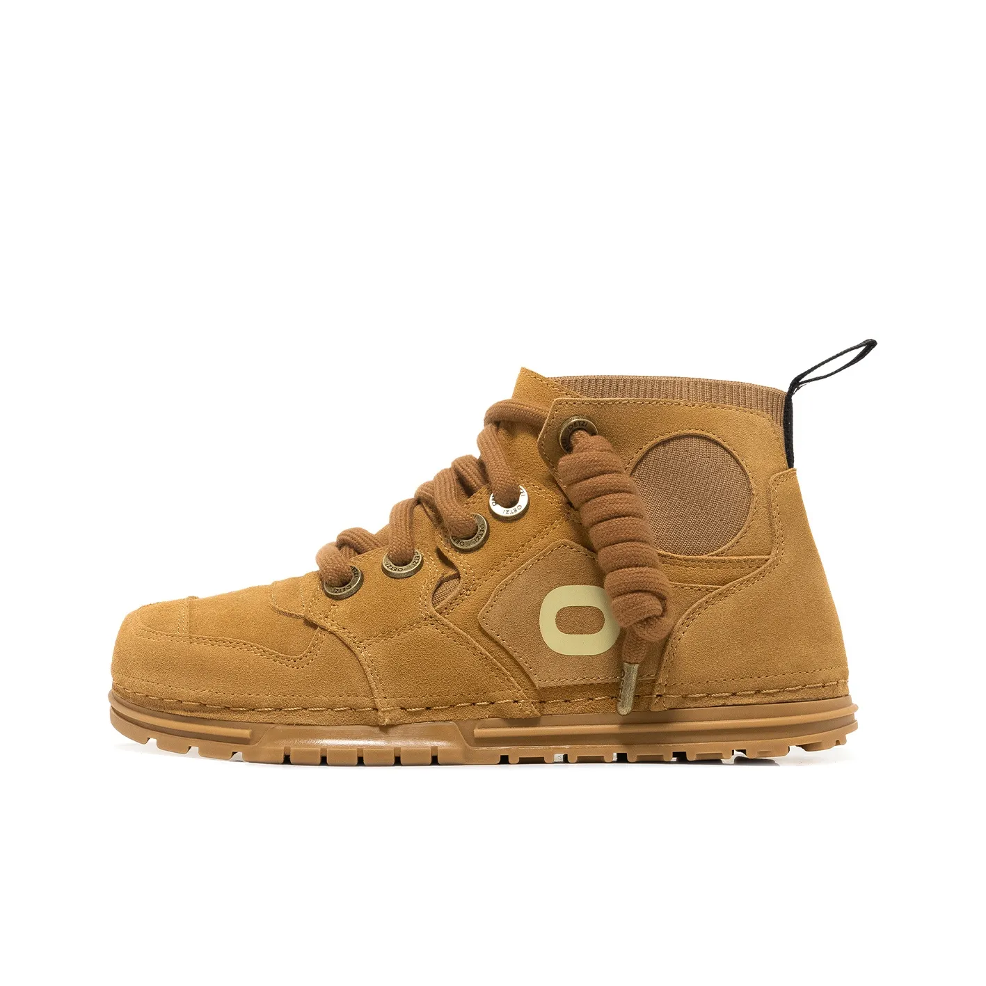 OETZI Mid Top Skateboard Shoes Unisex Brown