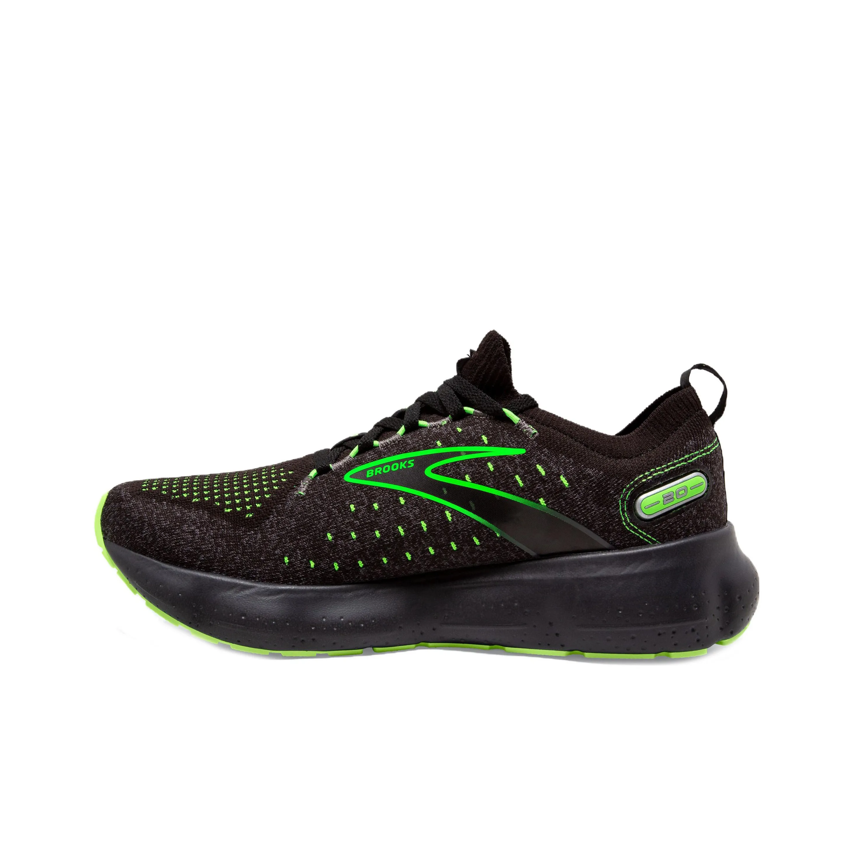 Brooks Glycerin StealthFit 20 'Black Green Gecko'