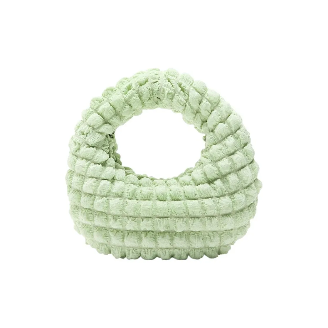 ZARA Cotton Crossbody Handbag Mini Women's Green