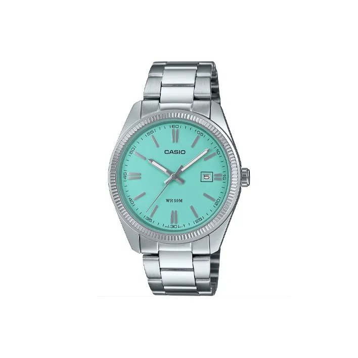 CASIO Кварцевый механизм нержавеющая сталь ремешок унисекс синий циферблат