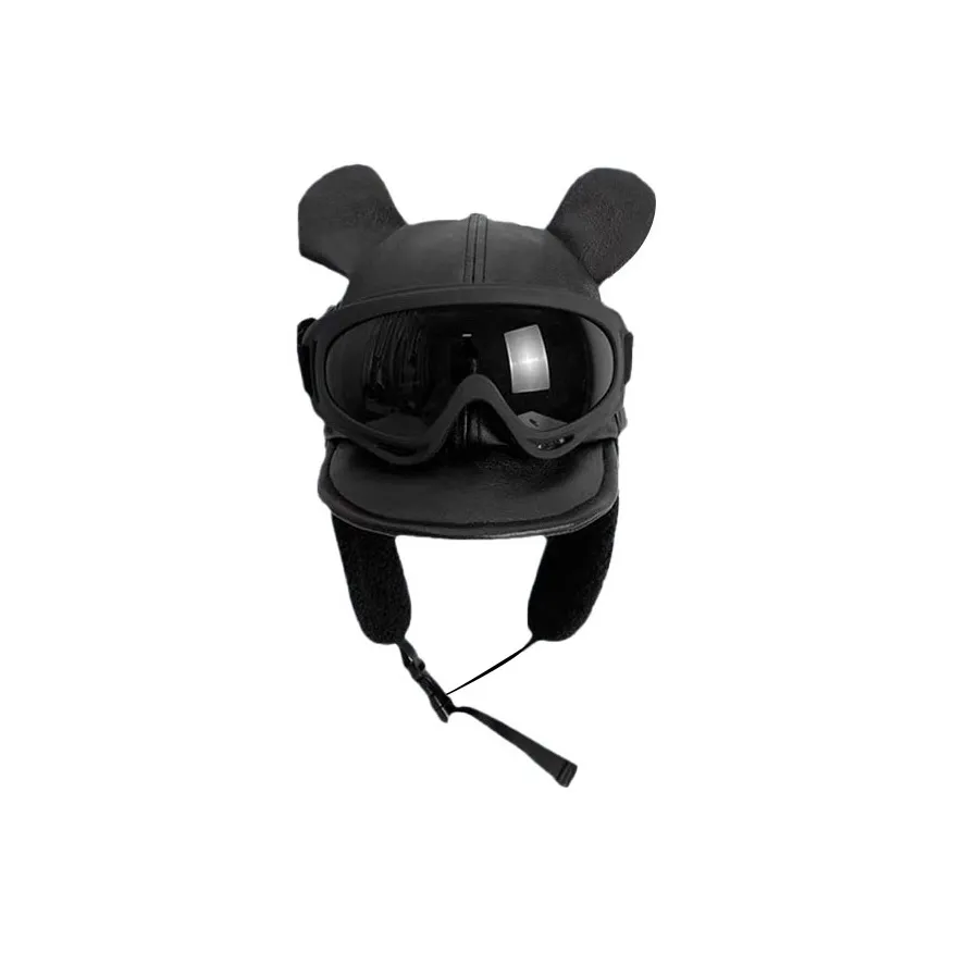 MUSTKOO PU кожа шапка-ушанка унисекс