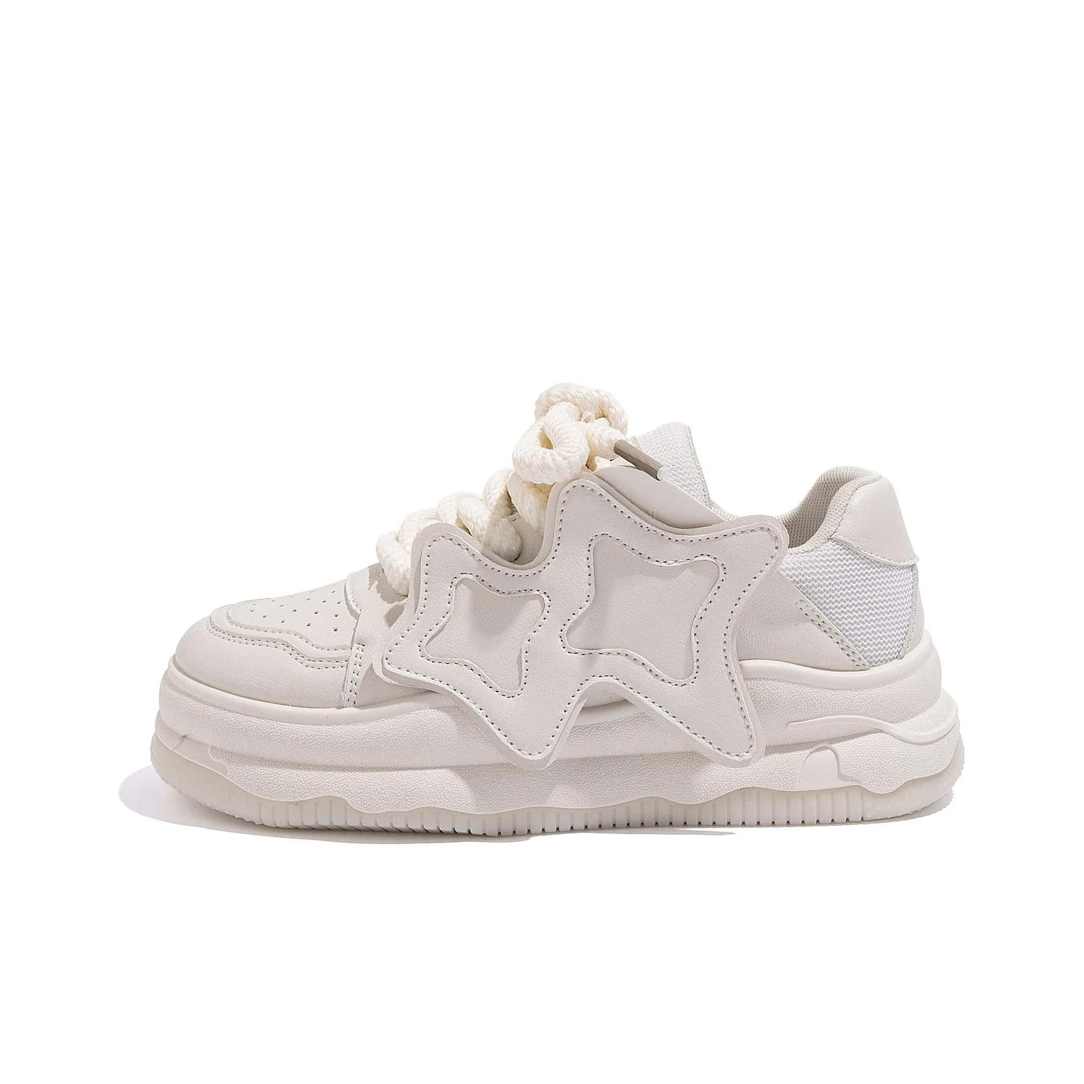 HUANQIU Stylish Skateboarding Shoes Women's Beige