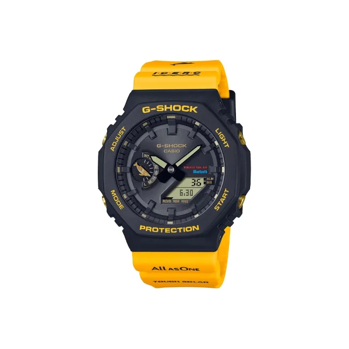 Г SHOCK Кварцевый механизм Смола Ремешок Часы Мужские Циферблат Серый