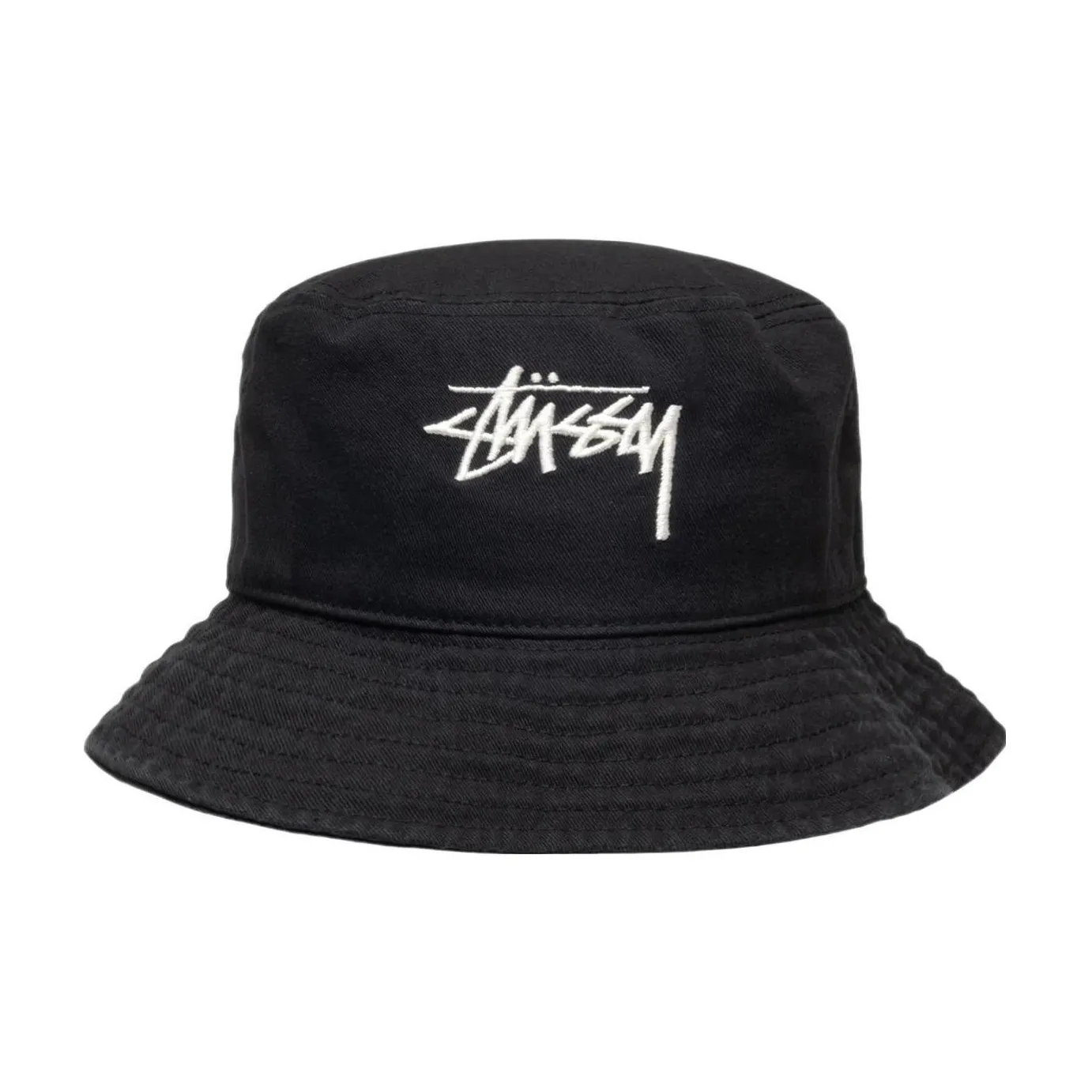 Stussy Cotton Bucket Hats Унисекс Черный Белый Зеленый Оранжевый Синий