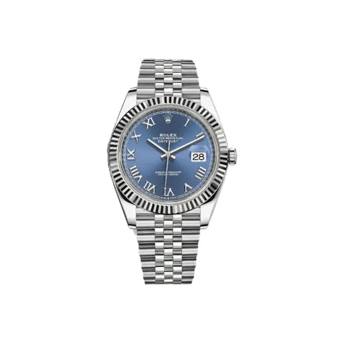 ROLEX Автоматический Механический Movement Мужские Часы Log Series 41 мм Синие