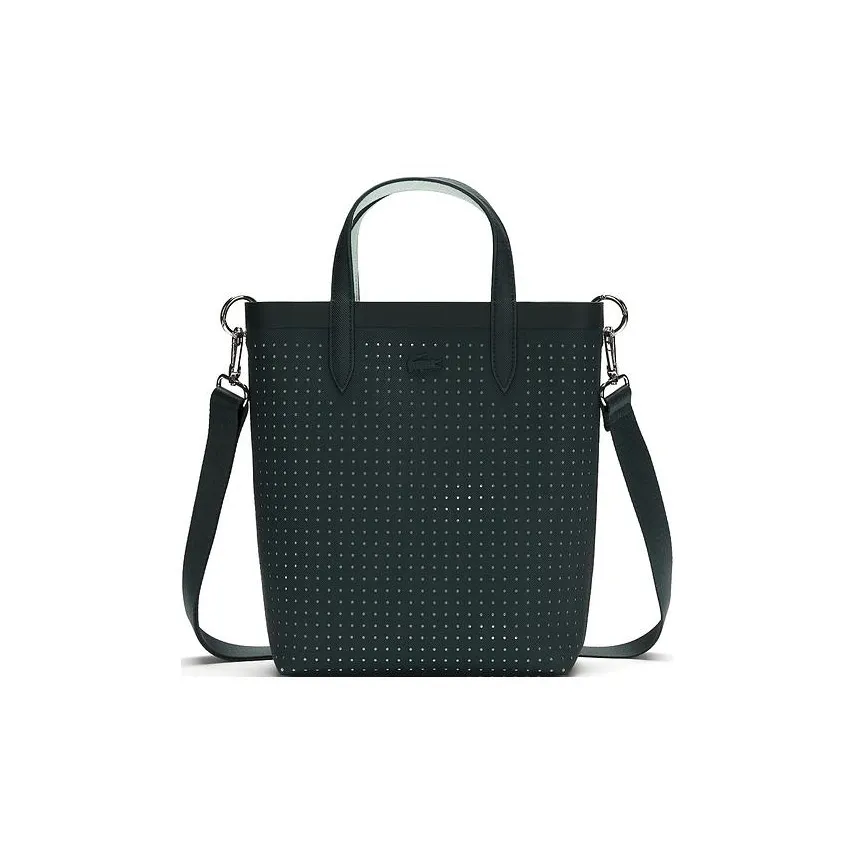 LACOSTE PVC Комбо Сумка Сумка через плечо Сумка обычная Женская Изумрудно-зеленый и Светло-зеленый