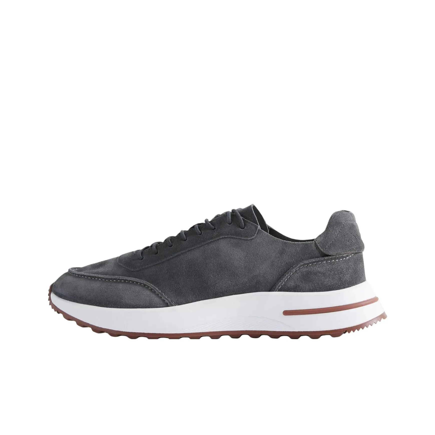 Loro Piana Low-Top Casual Shoes Men's Dark Gray