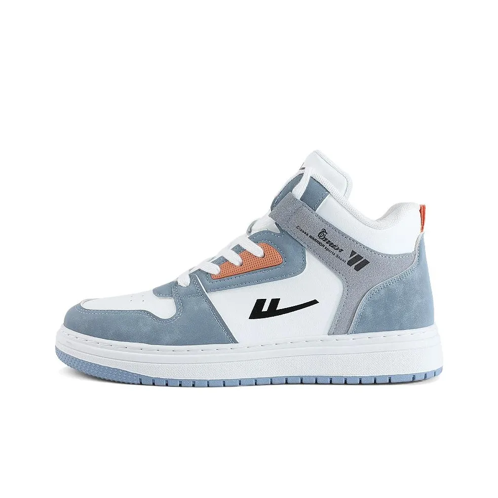 Warrior High Топ Скейтборд Кроссовки Мужские Пыльно-Синий Апельсин