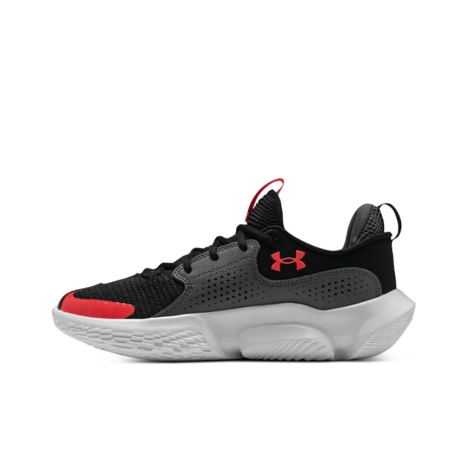 Under Armour Flow FUTR X 3 Амортизация Износостойкие Низкие Баскетбольные Кроссовки Унисекс Серые