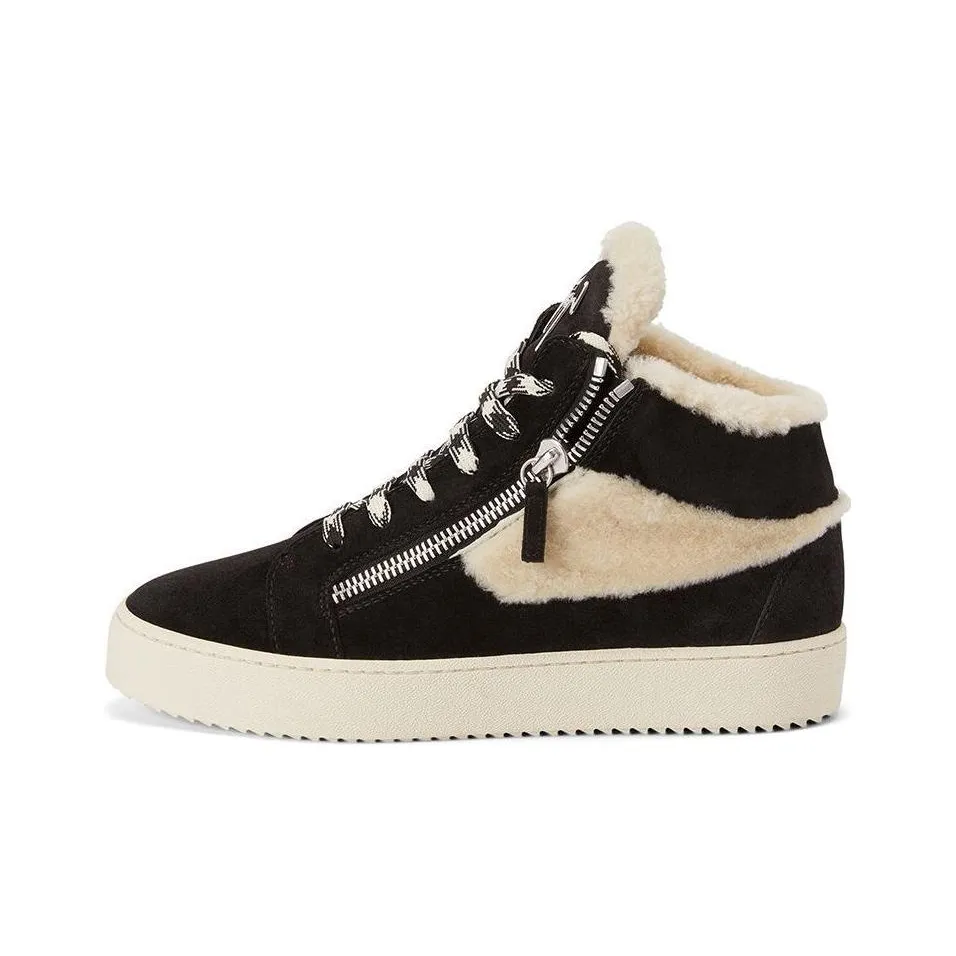 Giuseppe Zanotti Kriss Ice Shearling embellished Sneakers Women's