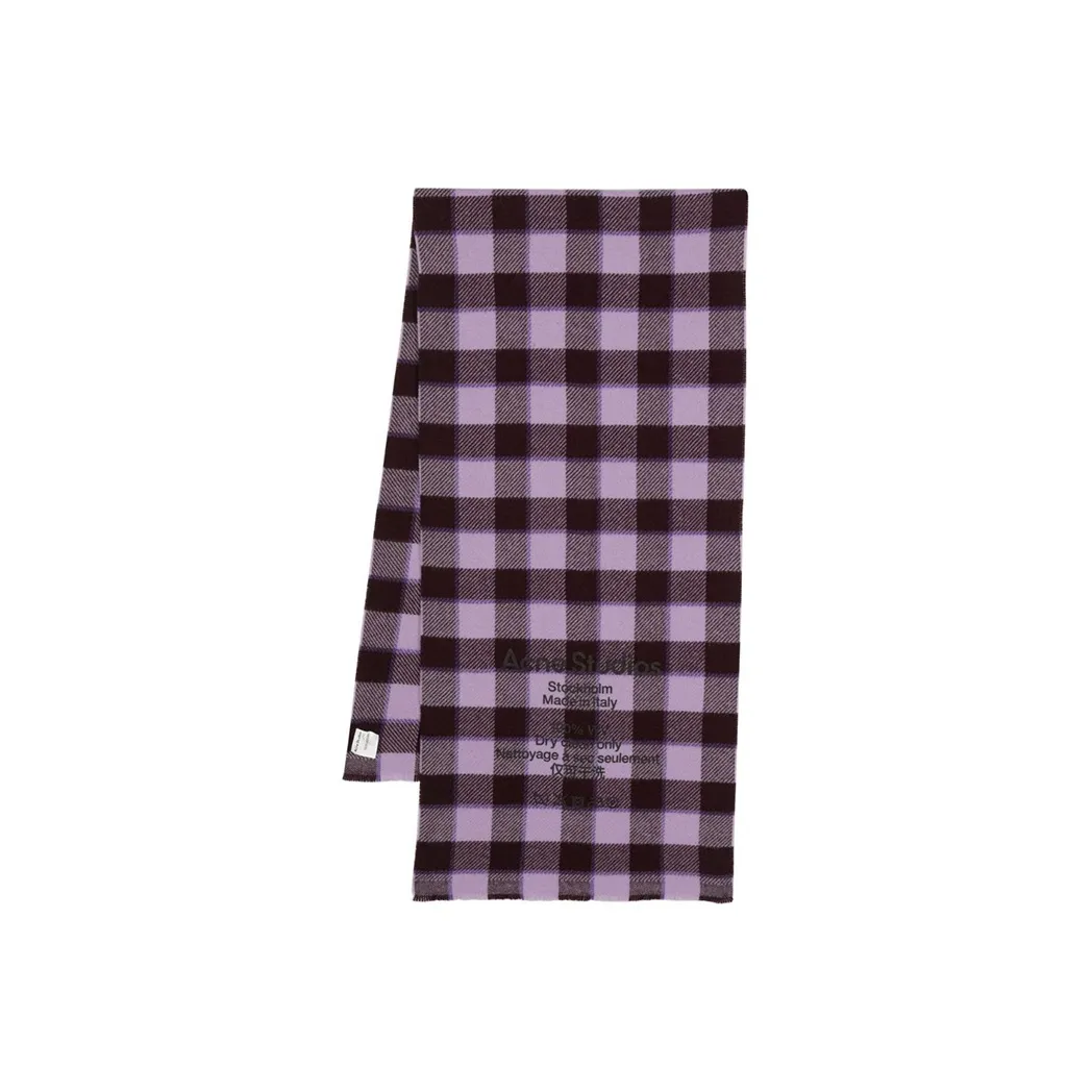 ACNE STUDIOS Вязаные шарфы Женские Фиолетовый