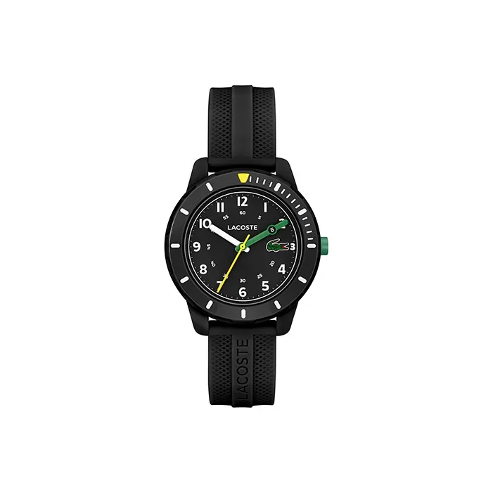 LACOSTE MINI TENNIS Collection Часы Кварцевый механизм Силиконовый ремешок Черный циферблат Детские 2030052