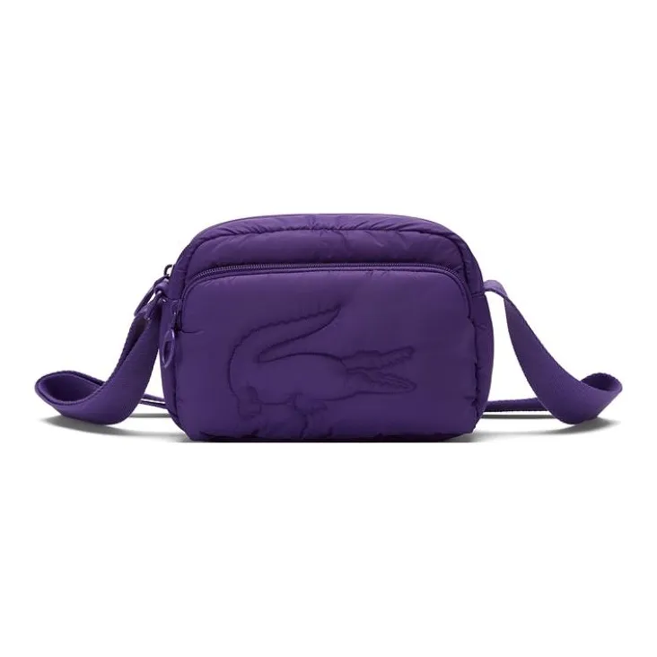 Сумка через плечо из полиамида LACOSTE Collaboration унисекс темно-фиолетовый