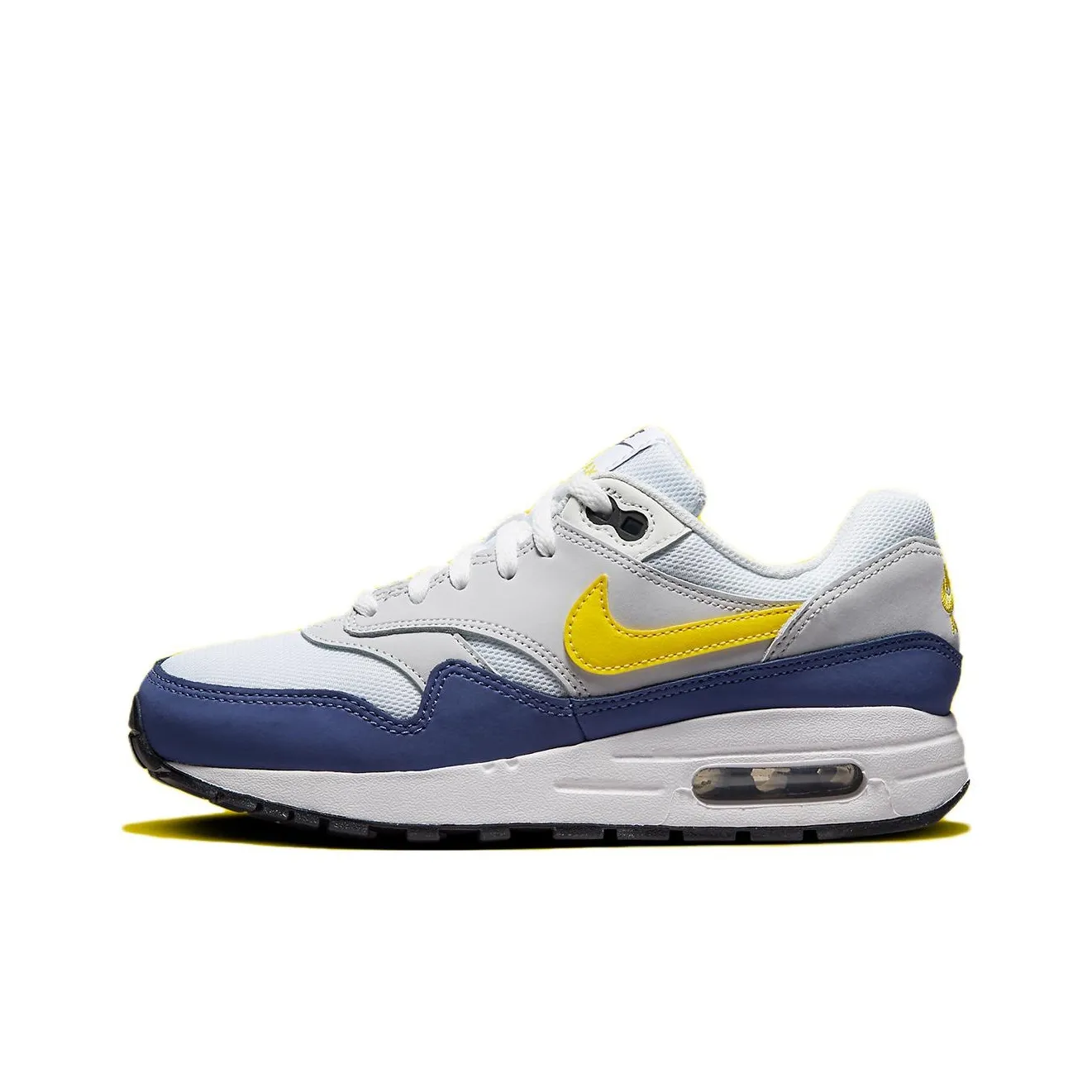 Nike Air Max 1 Low Топ Повседневная обувь Унисекс Белый Синий