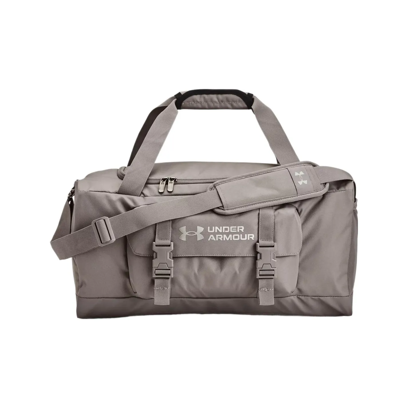 Under Armour Gametime Polyester Portable One Shoulder Crossbody Gym Bag Travel Bag Small Size Unisex Gray