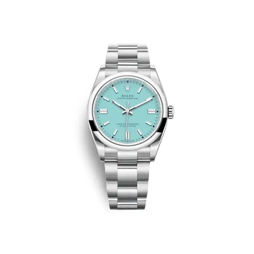 ROLEX Автоматический Механический Movement Женские Oyster Perpetual Часы 36 мм Синие