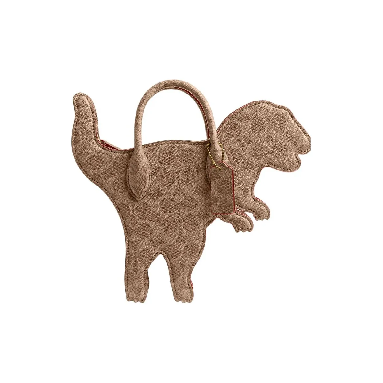 COACH Rexy Холст Сумка через плечо Сумка Обычная Унисекс Коричневый