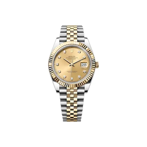ROLEX Автоматический Механический Movement Мужские Часы Log Series 41 мм Золотые