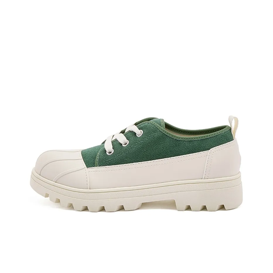 Native Shoes Кеды Low Топ Лесной Зеленый | Бежевый Унисекс