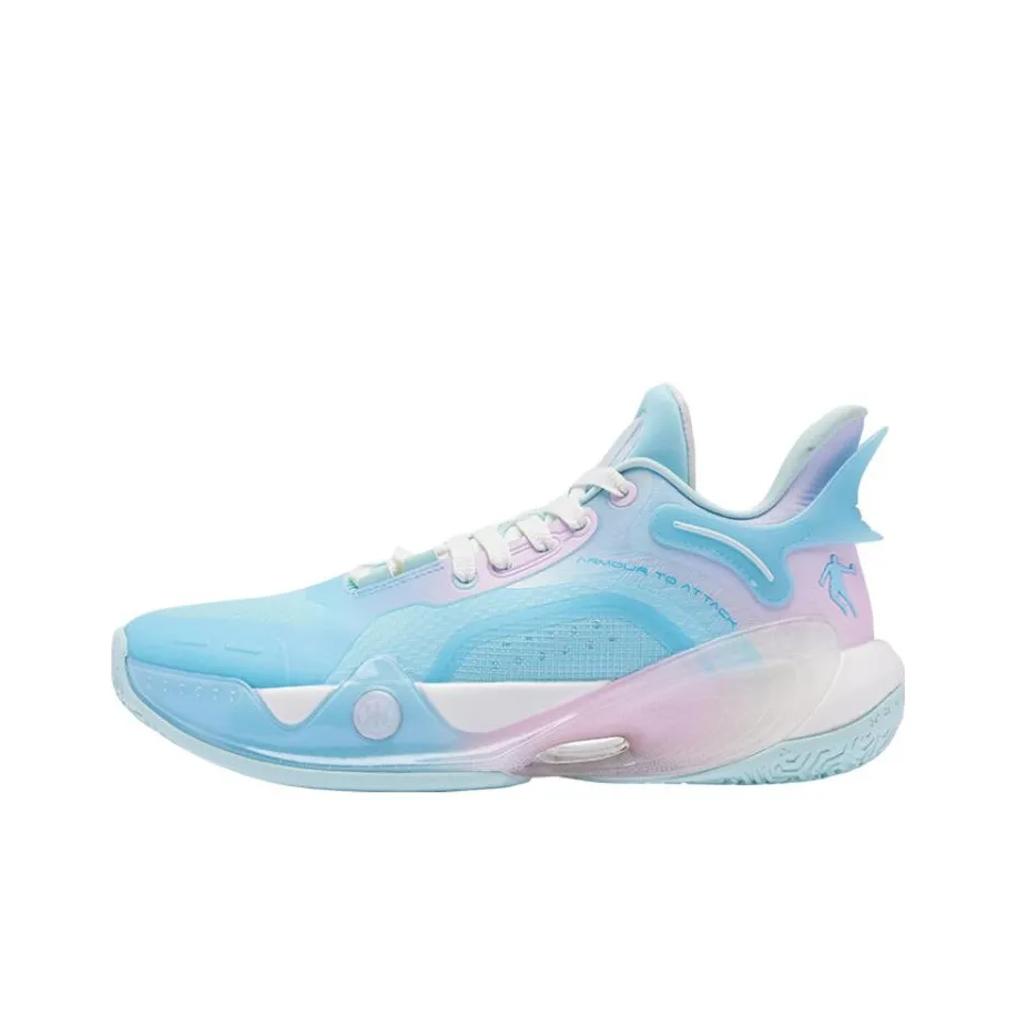 QIAODAN Battle Axe 6 Амортизаторы Slip-resistant MID Топ Баскетбольные кроссовки Мужские