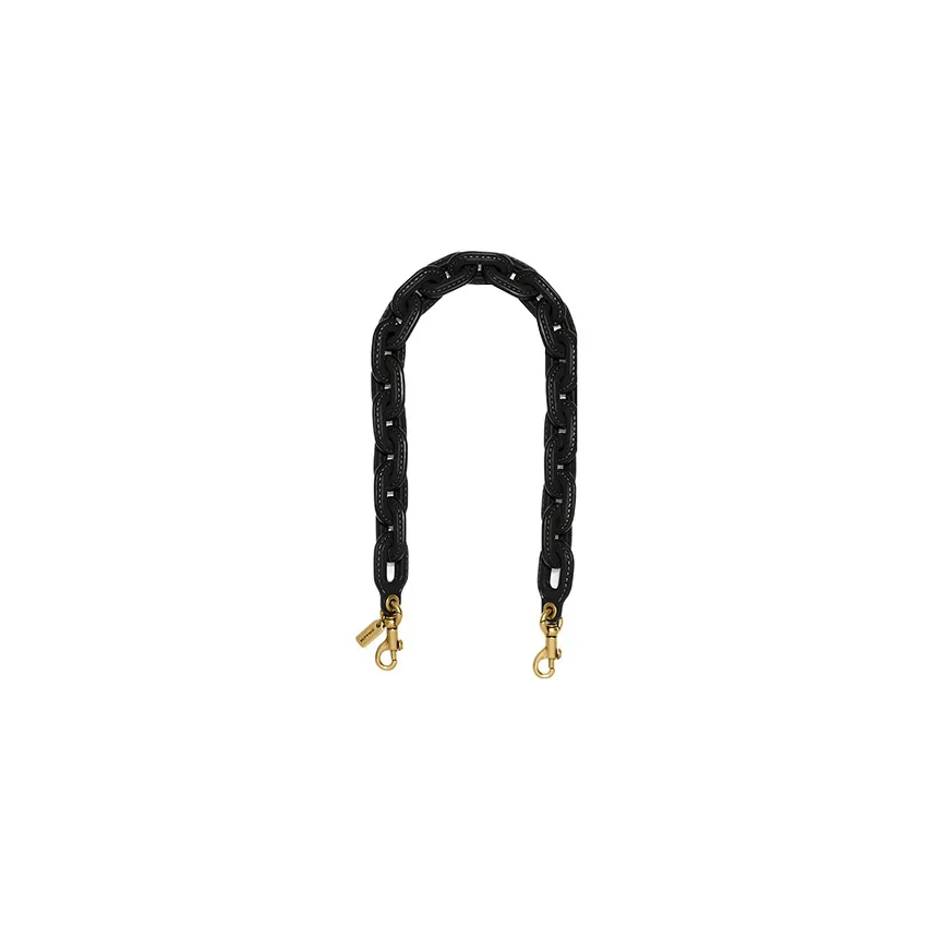 COACH Leather Bag Strap Women's Black