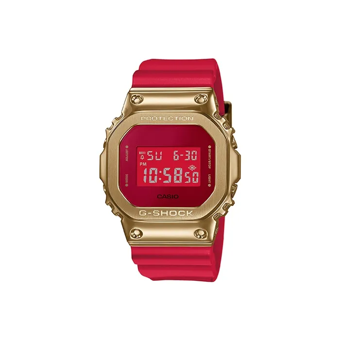 CASIO г SHOCK Collection Год OF The Бык Gift Box Set Кварцевый механизм Смола Ремень Часы Женские Часы Красный Циферблат Часов