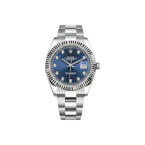 ROLEX Автоматический Механический Movement Мужские Часы Log Series 41 мм Синие