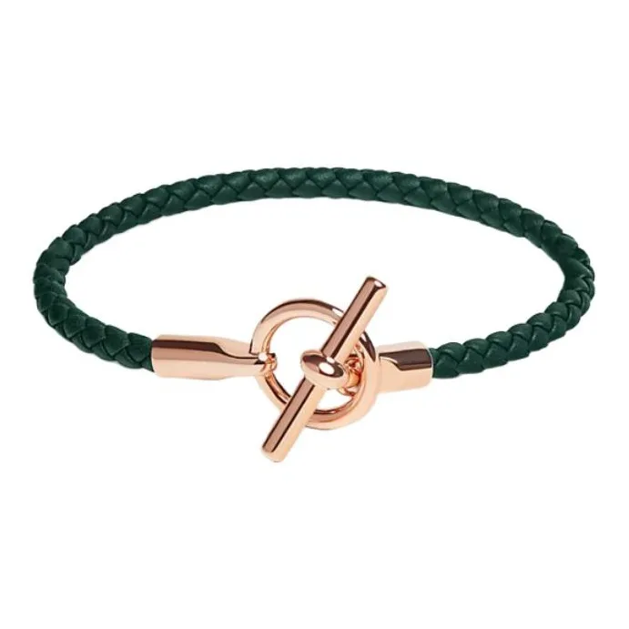 HERMES Glenan Bracelets Women's Green