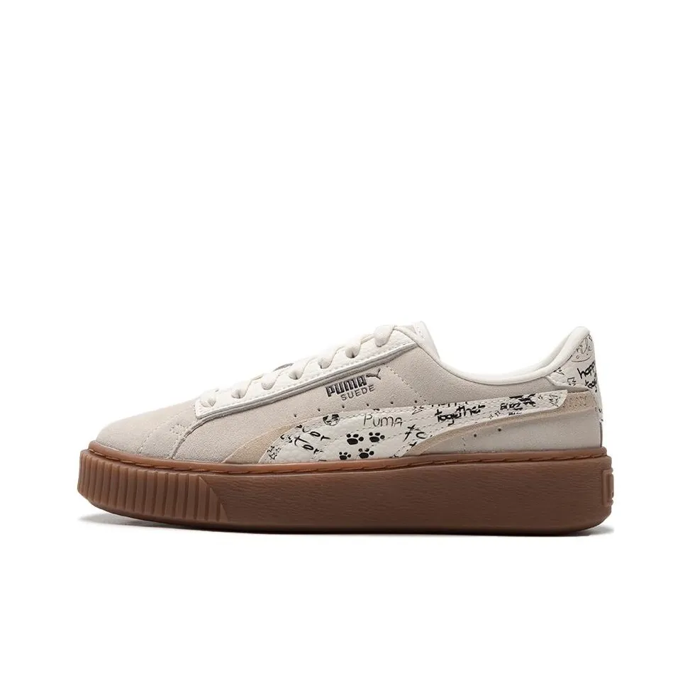 PUMA Suede Platform Draw Wns Устойчивые к истиранию Низкие Кроссовки для скейтбординга Женские