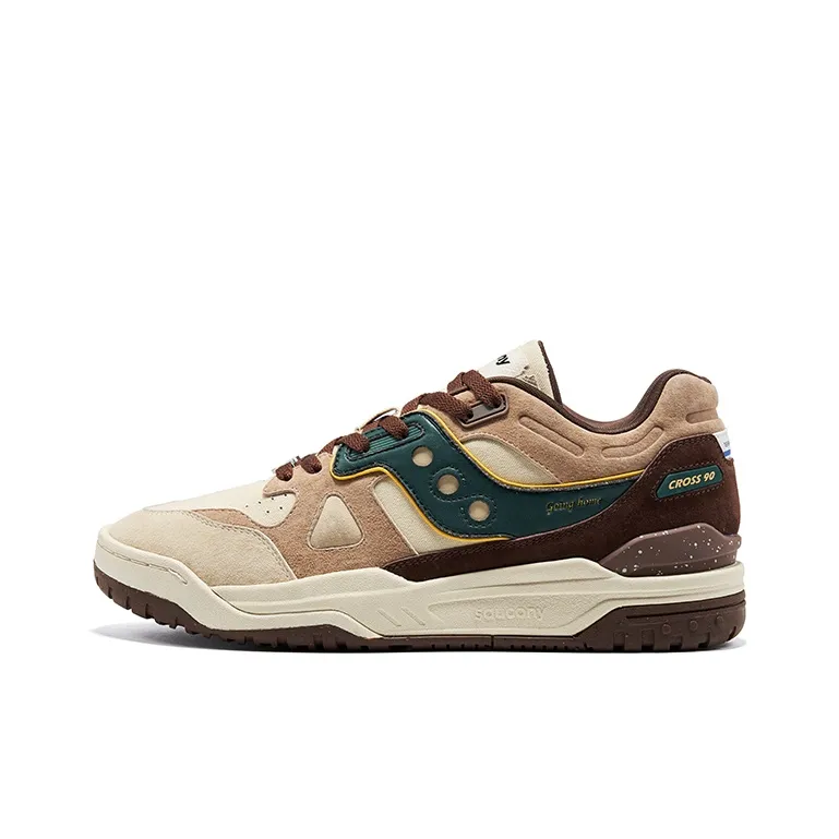 Saucony Cross 90 Low Топ Беговые кроссовки Унисекс Хаки зеленый