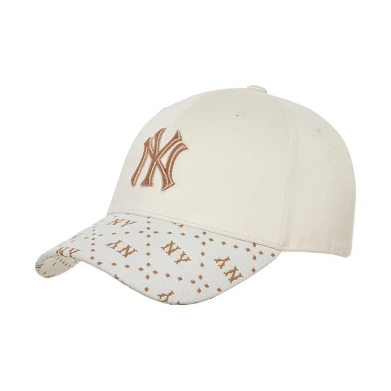 Бейсбольные кепки MLB Base Logo из хлопка унисекс белого цвета