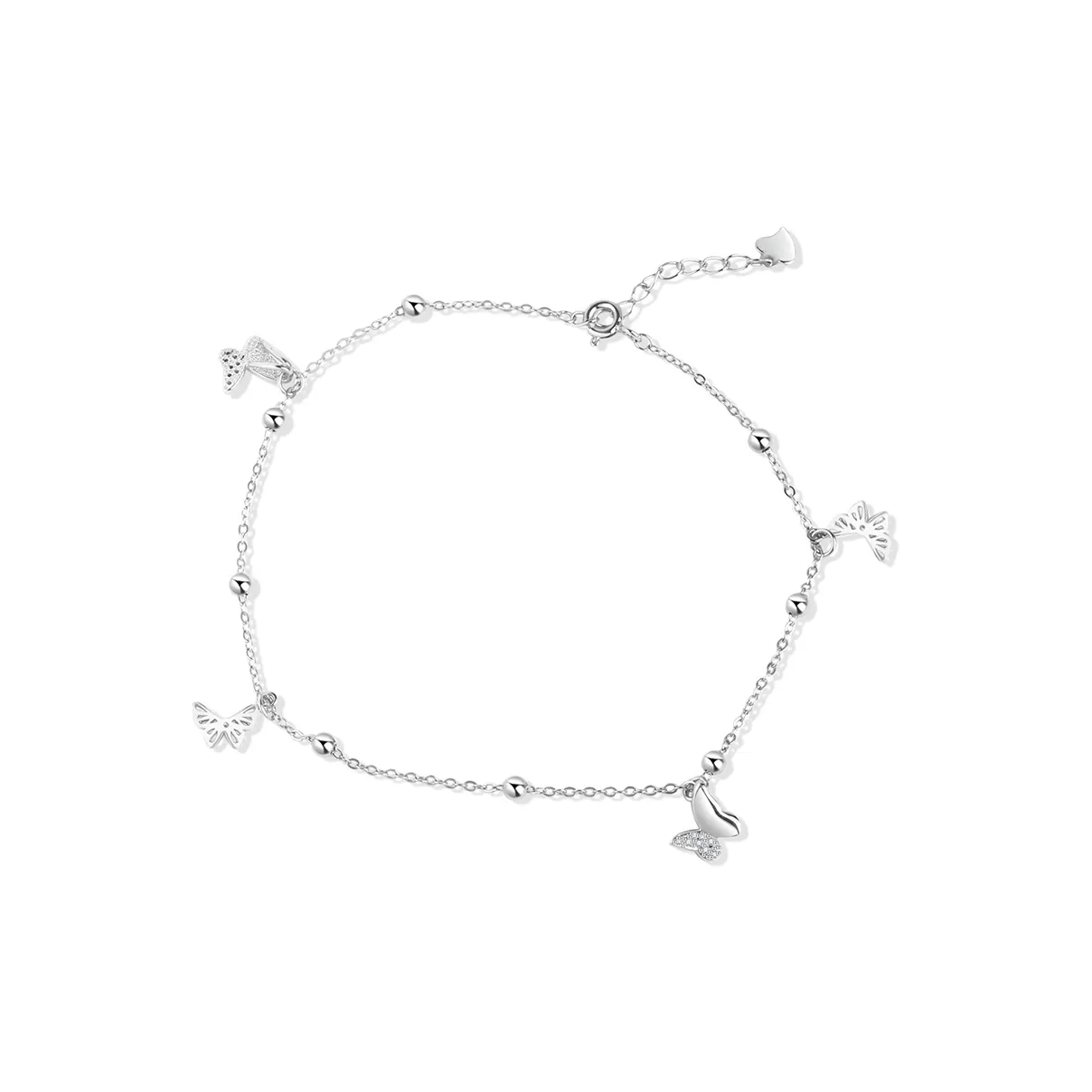 IWE S925 Silver Anklets Women's