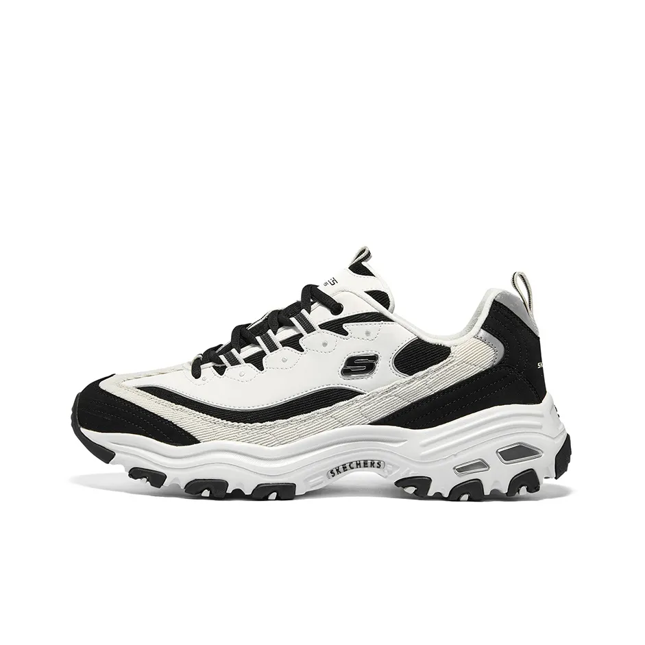 Skechers D'LITES HYPER BURST Амортизация и Дышащий Низкий Топ Повседневные Беговые кроссовки Мужские Черные