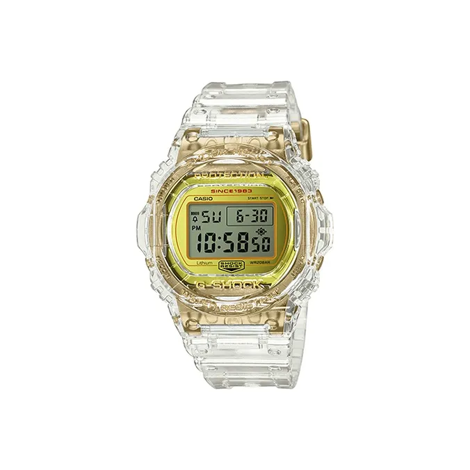 CASIO G SHOCK Collection 35-я годовщина Кварцевый механизм Часы Мужские Золотистый циферблат DW 5735E 7