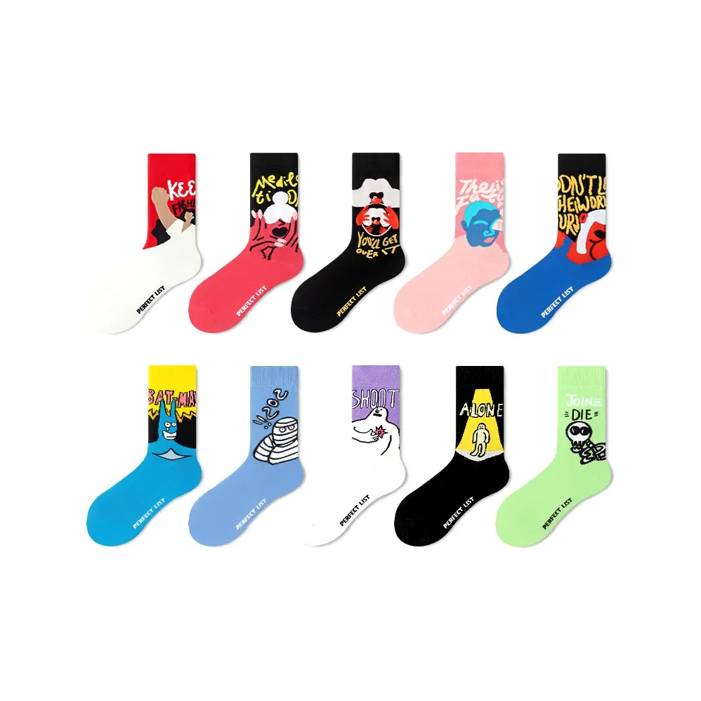 PL 10 пар унисекс, один размер, унисекс MID носки до икры