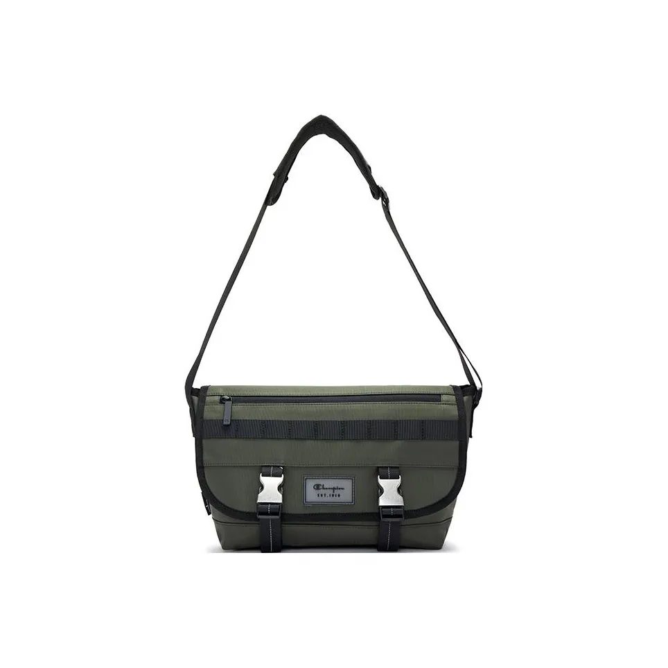 Champion Ткань Курьерская Сумка Плечевая Сумка Маленькая Унисекс Кипарисово-Зеленый Черный