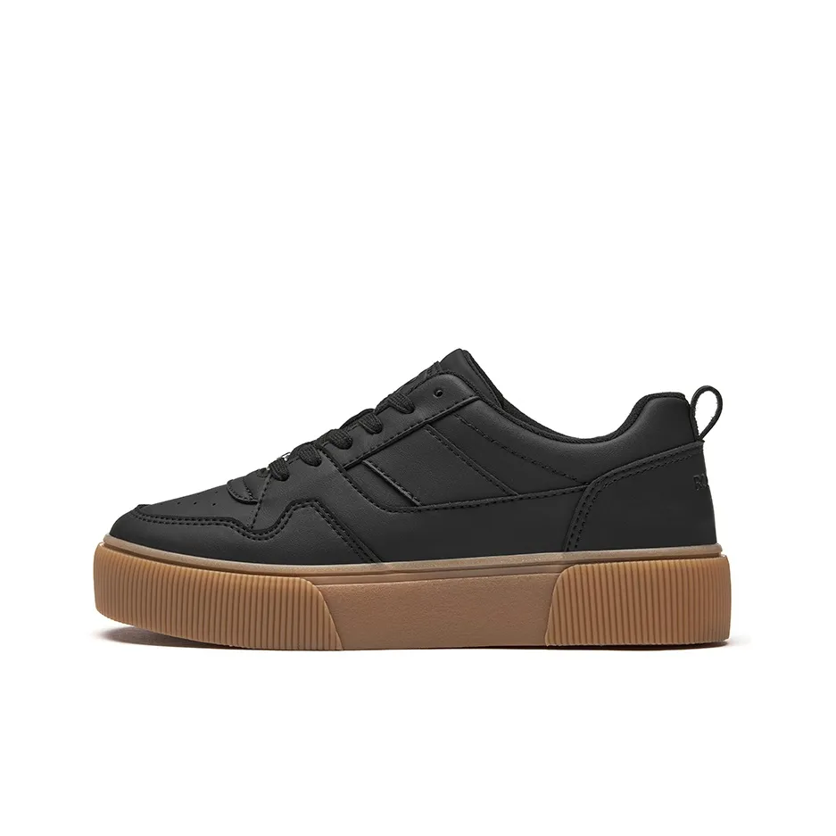 Rockfish Slip-resistant Abrasion-resistant Low-top Skateboard Shoes Women's Black Рокфиш Скользящие Устойчивые к Износу Низкие Кроссовки для Скейтбординга Женские Черные