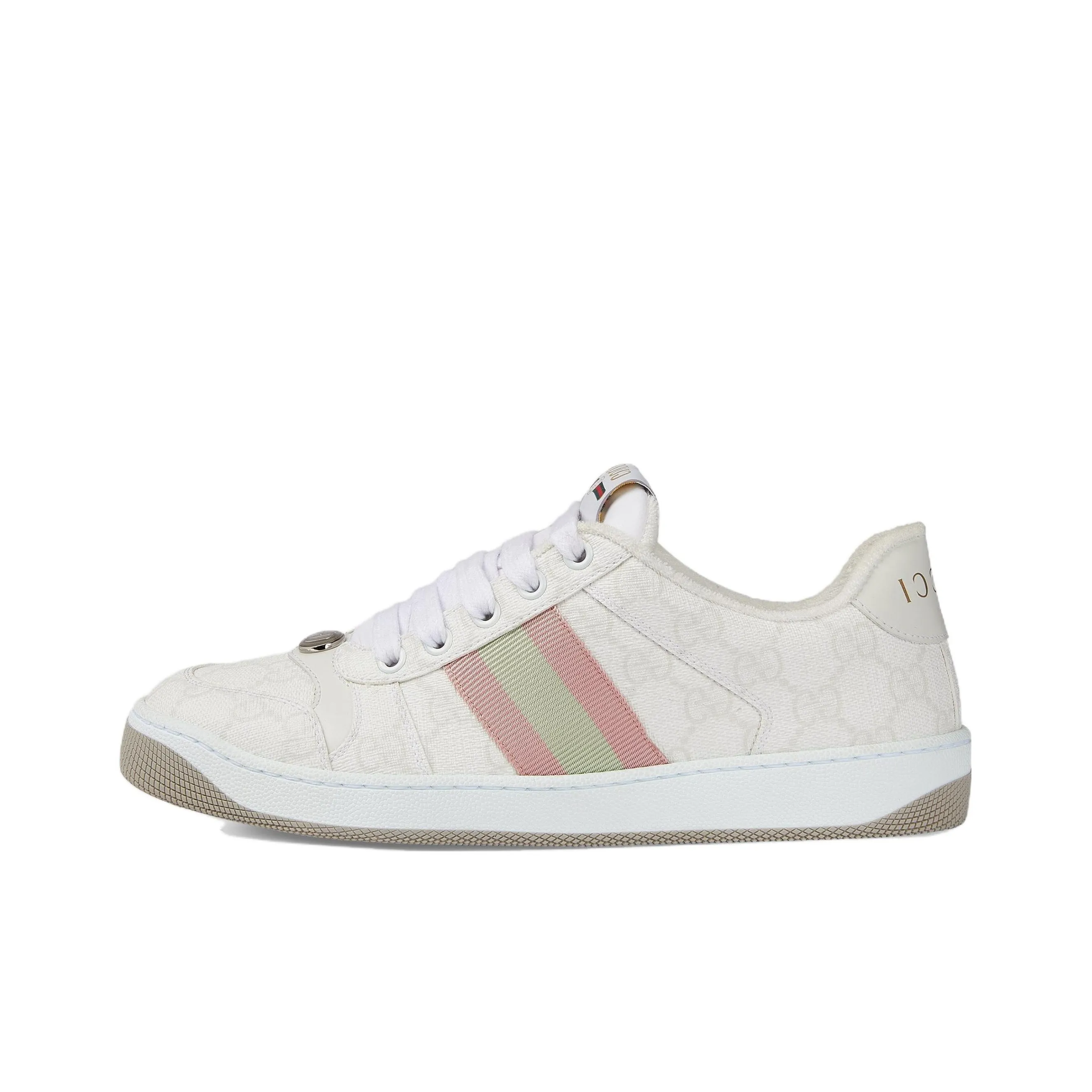 GUCCI Women's Screener Sneaker 'GG Monogram   White Pink' Women's