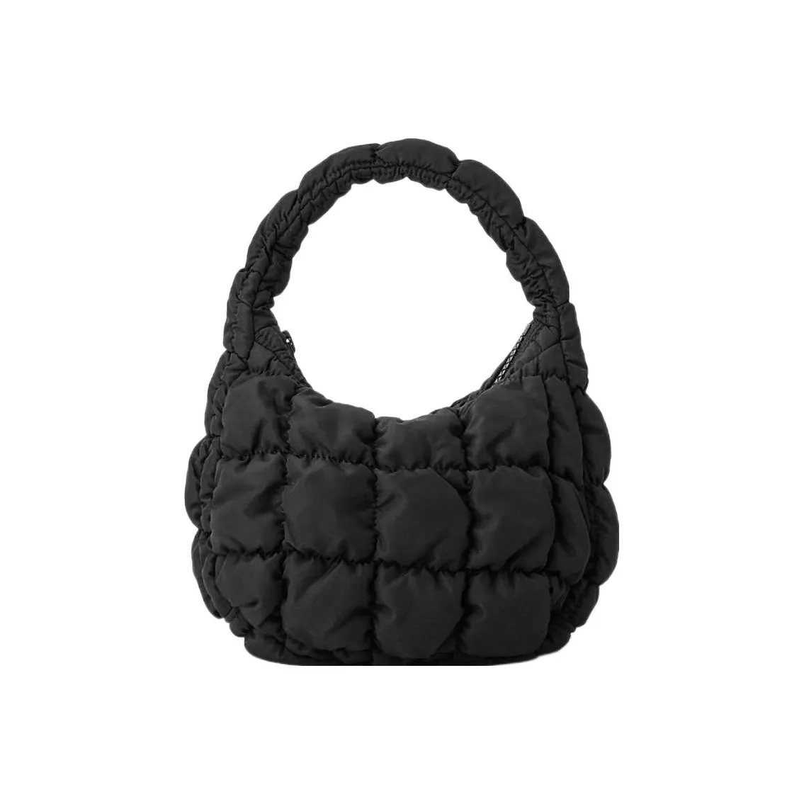 COS Полиэстер Облачная Сумка Мини Сумка Женская Черная