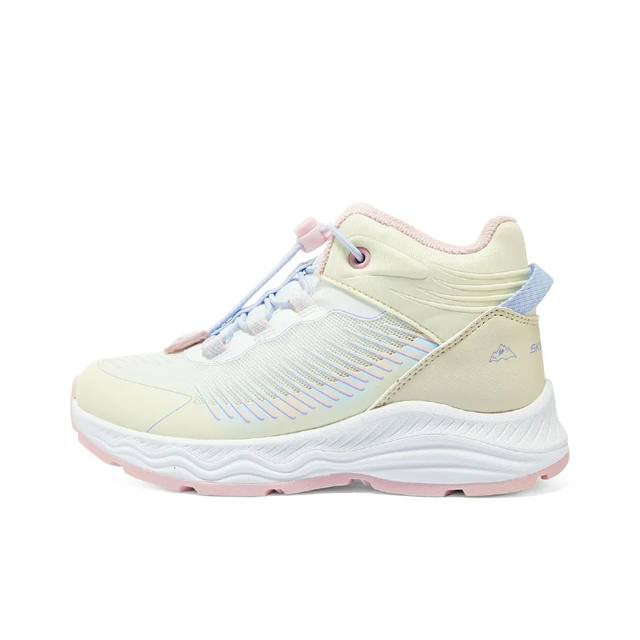 Skechers Girls Crew Snow Boots Women's Ecru Pink